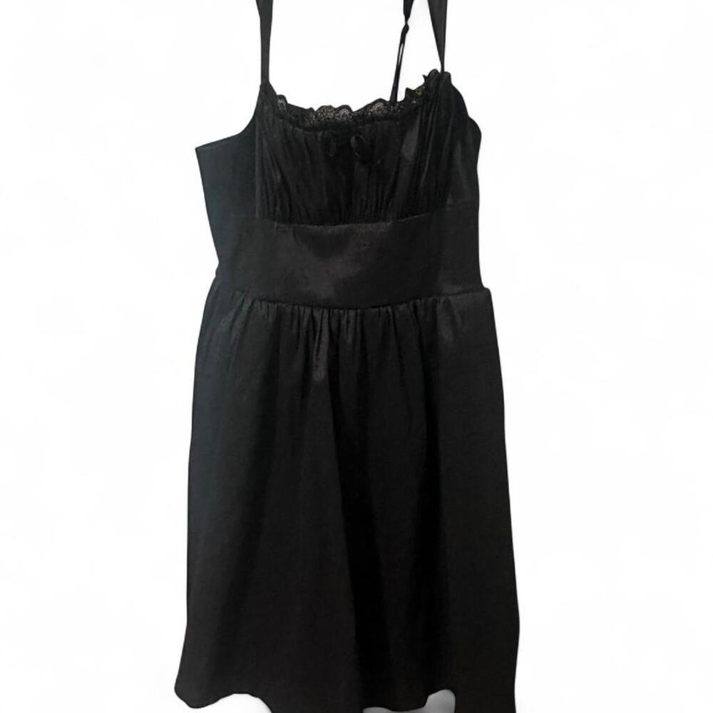 Francescas black lace trim babydoll